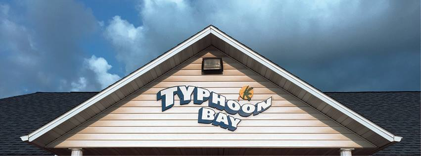 Typhoon Bay branded gable sign
